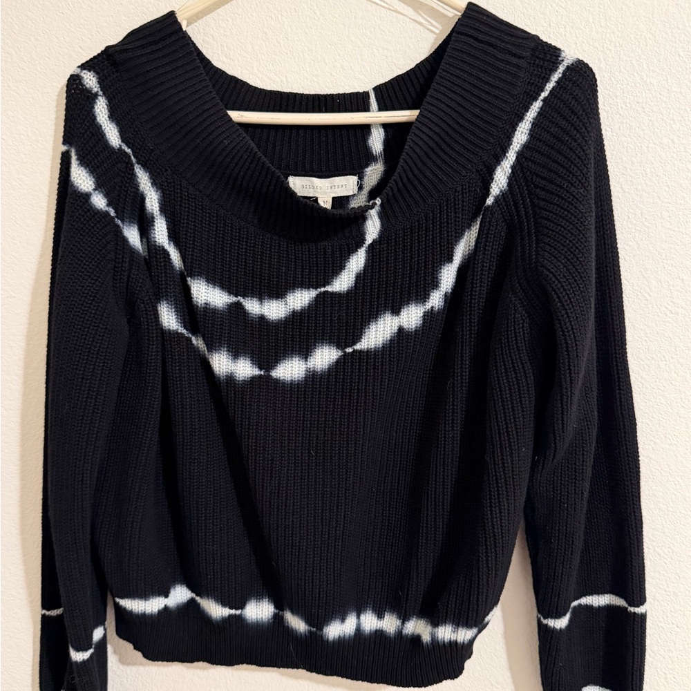 Gilded Intent Black and White Knit Sweater